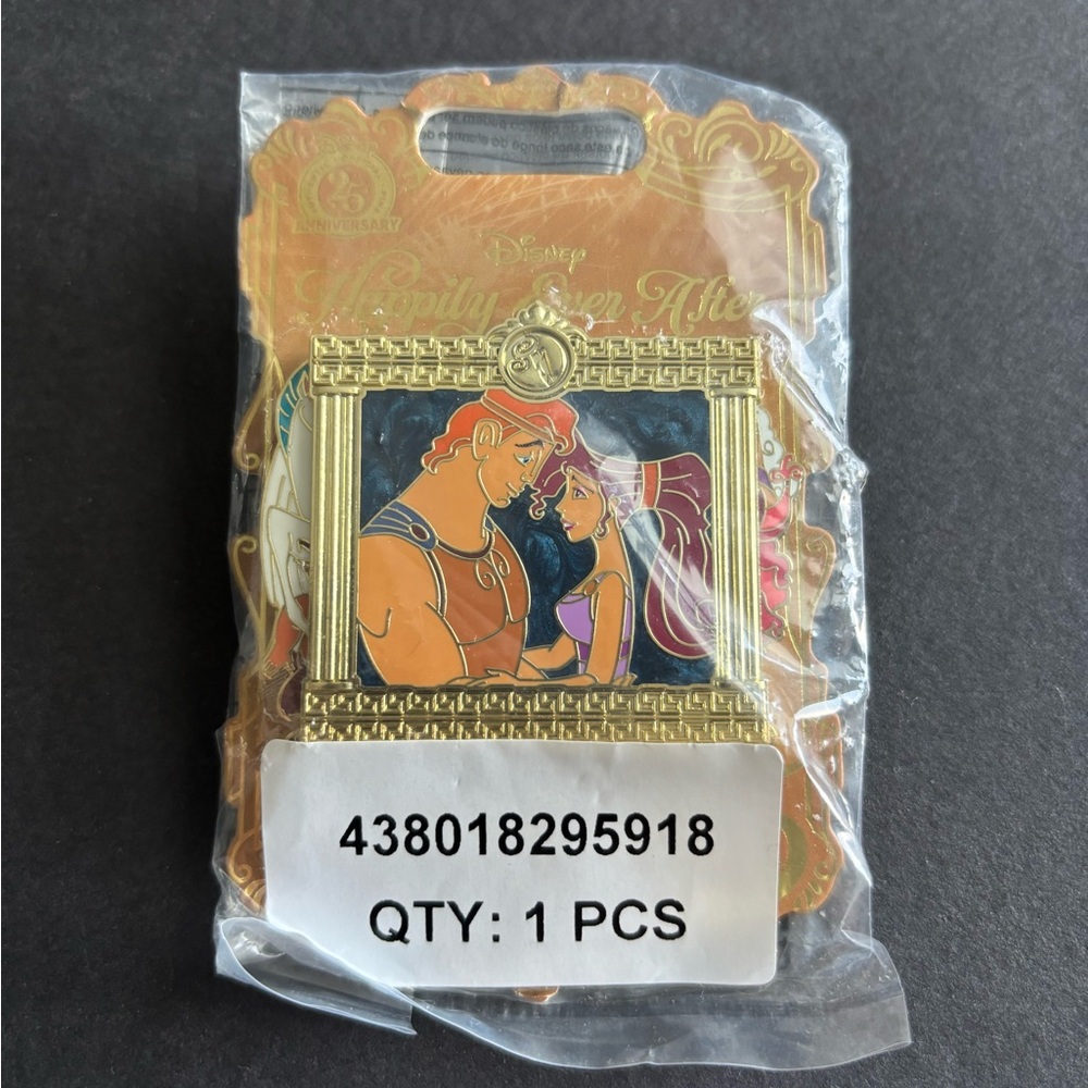 Disney Hercules and Megara Framed Pin- Happily Ever After LE 2400